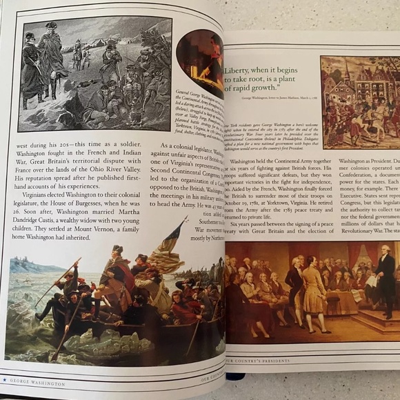 Our Country’s Presidents Hardcover Book National Geographic Leather Silver Gilde - Picture 8 of 8